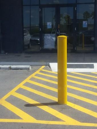 Bollard Powder Coated 150 mm - ZERO CIVIL